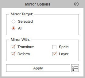 Panel Mirror Options